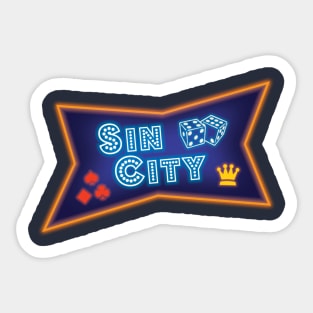 Sin City Las Vegas Neon Sign Sticker